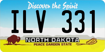 ND license plate ILV331