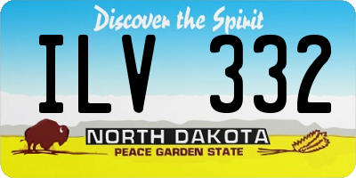 ND license plate ILV332
