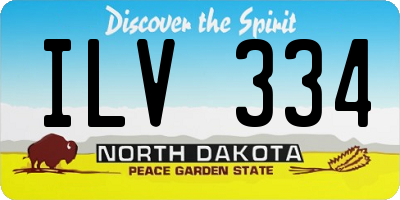 ND license plate ILV334
