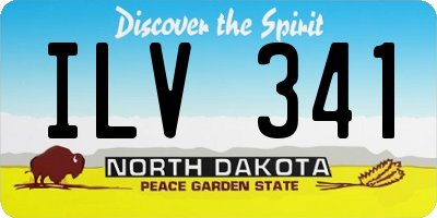 ND license plate ILV341