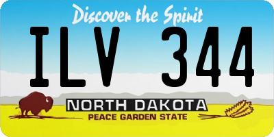 ND license plate ILV344