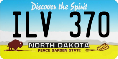 ND license plate ILV370