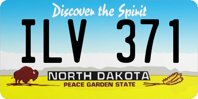 ND license plate ILV371