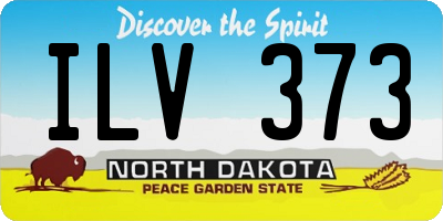 ND license plate ILV373