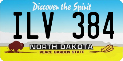 ND license plate ILV384