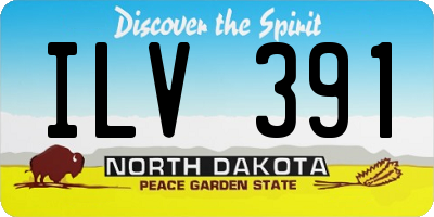 ND license plate ILV391