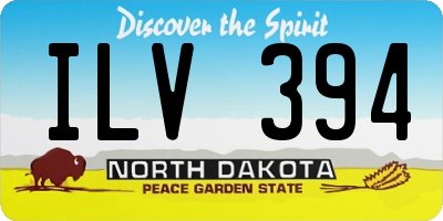 ND license plate ILV394