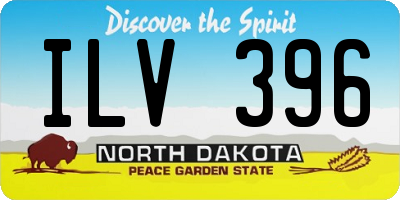 ND license plate ILV396
