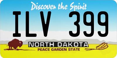 ND license plate ILV399