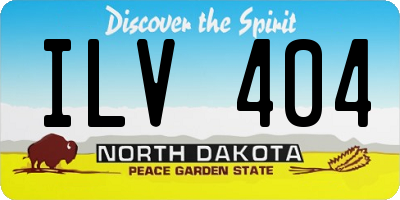 ND license plate ILV404