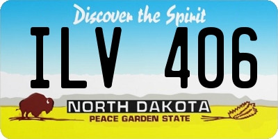 ND license plate ILV406
