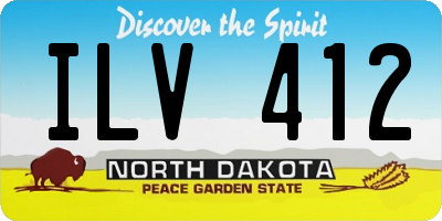 ND license plate ILV412