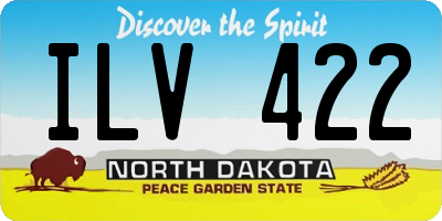 ND license plate ILV422