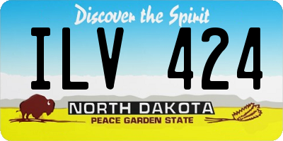 ND license plate ILV424