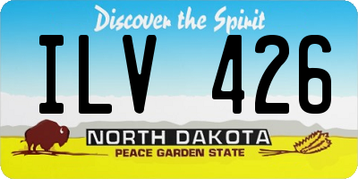 ND license plate ILV426