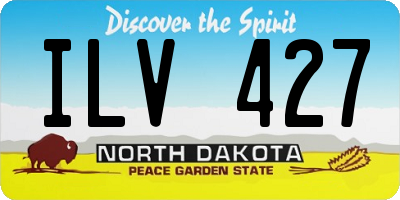 ND license plate ILV427