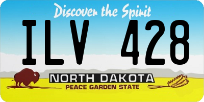 ND license plate ILV428