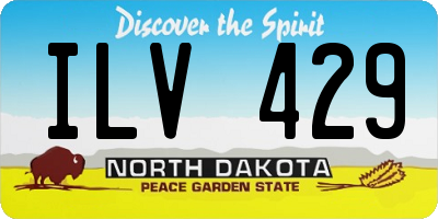 ND license plate ILV429