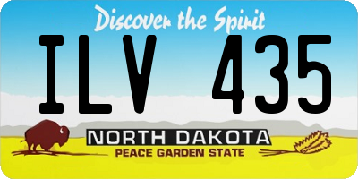 ND license plate ILV435