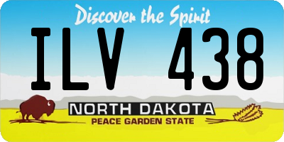 ND license plate ILV438