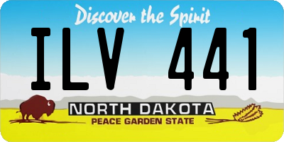 ND license plate ILV441