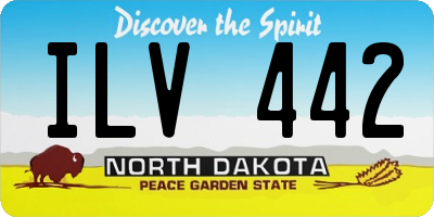 ND license plate ILV442