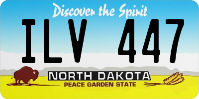 ND license plate ILV447