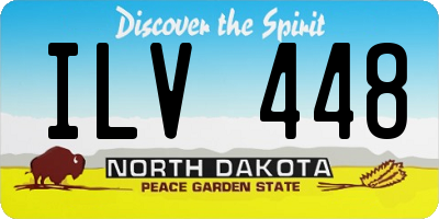 ND license plate ILV448