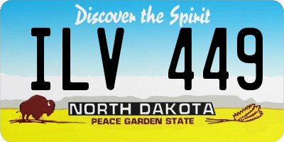 ND license plate ILV449
