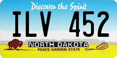 ND license plate ILV452