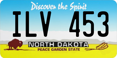 ND license plate ILV453