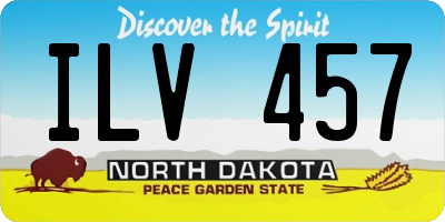 ND license plate ILV457