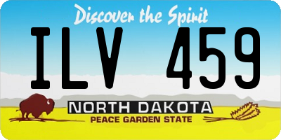 ND license plate ILV459