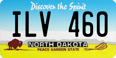 ND license plate ILV460