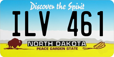 ND license plate ILV461