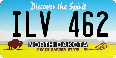 ND license plate ILV462