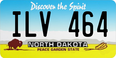 ND license plate ILV464