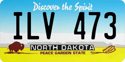 ND license plate ILV473