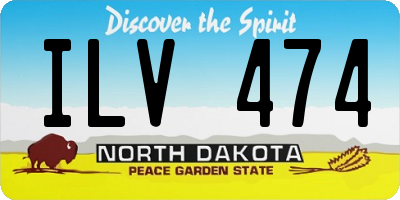 ND license plate ILV474