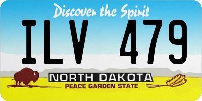 ND license plate ILV479