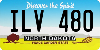 ND license plate ILV480