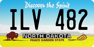 ND license plate ILV482