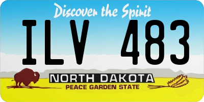 ND license plate ILV483