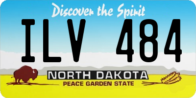 ND license plate ILV484