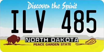 ND license plate ILV485