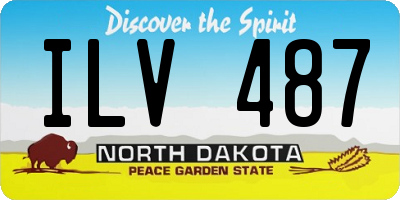 ND license plate ILV487