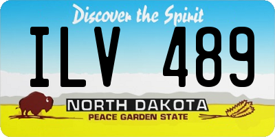ND license plate ILV489