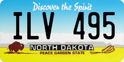 ND license plate ILV495