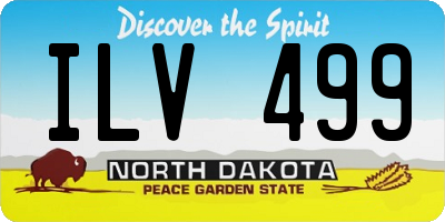 ND license plate ILV499