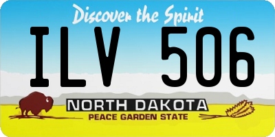 ND license plate ILV506